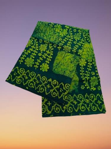 PL COTTON SAREES WITH SOLID WAX CRACK DESIGNS